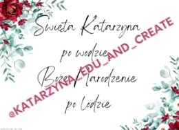 Zimowe i bożonarodzeniowe plakaty z przysłowiami