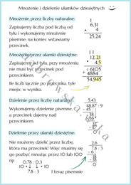 Mnożenie i dzielenie ułamków dziesiętnych