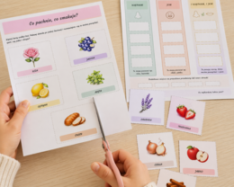 Co pachnie, co smakuje? – zabawa zmysłowa