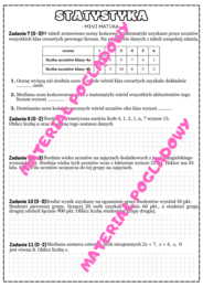 MINI MATURA MATEMATYKA - statystyka