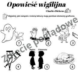 Ikonki – Opowieść wigilijna, zadanie egzaminacyjne – egzamin ósmoklasisty