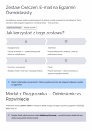 Zestaw ćwiczeń: E-mail na Egzamin Ósmoklasisty z Angielskiego