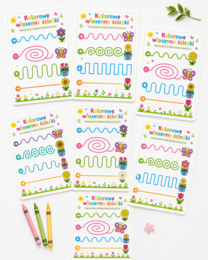 Kolorowe wiosenne ścieżki