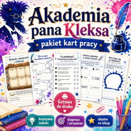 „Akademia pana Kleksa” – kreatywny zestaw kart pracy do lektury
