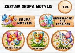 ZESTAW GRUPOWY GRUPA MOTYLKI