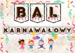 Bal Karnawałowy - Napis Girlanda