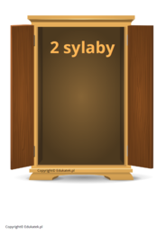 Szafy pełne sylab – utrwalanie sylab