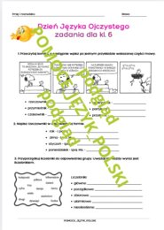 Dzień Języka Ojczystego - PAKIET ZADAŃ DLA KL. 4 - 8