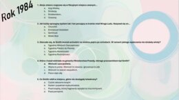 Test wprowadzający z lektury "Rok 1984"