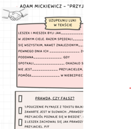 Adam Mickiewicz - Przyjaciele - Cytaty - Informacje - Fiszki