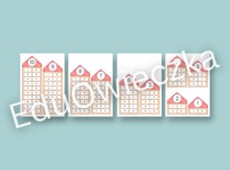 Domki liczbowe - plakaty