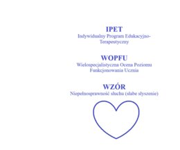 IPET+WOPFU niepełnosprawność słuchu (słabe słyszenie) wypełniony wzór