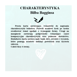 CHARAKTERYSTYKA POSTACI - HOBBIT