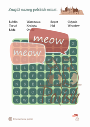 Wykreślanki leksykalne - JPJO A0-A1