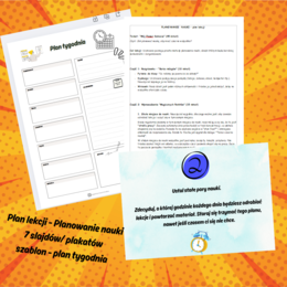 Planowanie nauki - godzina wychowawcza, lekcja przedmiotowa, początek roku szkolnego.