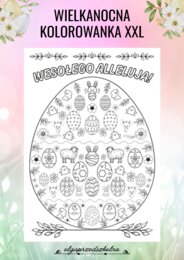 Wielkanocna kolorowanka XXL pisanka