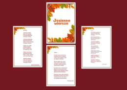 JESIEŃ W BIBLIOTECE - wiersze - gazetka - biblioteka - 16 stron