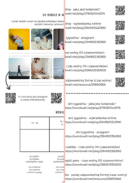 DNI TYGODNIA I CZAS WOLNY (Ale za to niedziela) polski dla obcokrajowców A1