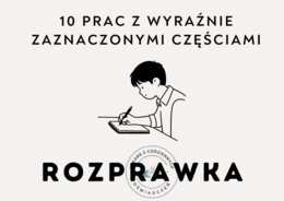 10 prac z wyraźnie zaznaczonymi częściami