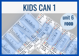 Kids Can 1 unit 6 FOOD and DRINKS – zakładki do książki