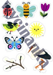 Wycinanka, pierwsze oznaki wiosny