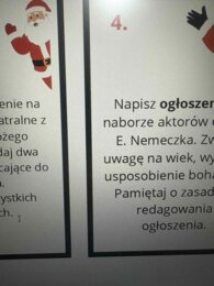 Kalendarz adwentowy- kl.5.