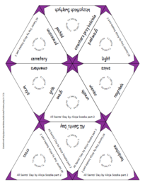 🕯️ All Saints’ Day – edukacyjna plansza wizualna by Alicja Soszka