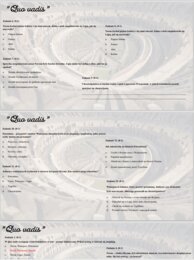 Test wprowadzający/powtórzeniowy z lektury "Quo vadis"