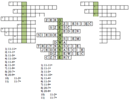 Matematyczny logogryf z liczbą 11 w roli głównej