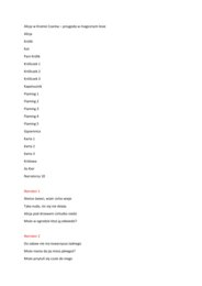 Scenariusz przedstawienia dla przedszkola Alicja w Krainie Czarów