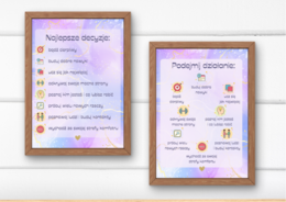 2 plakaty motywacyjne do pokoju/do klasy/do grupy