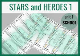 Stars and Heroes 1 unit 1 SCHOOL – zakładki do książki