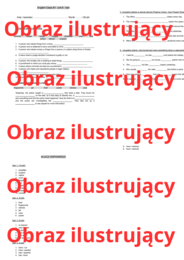 English Class B1 unit 8 test (sprawdzian / praca klasowa)