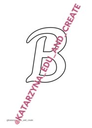 Szablon liter - charm - wielkie