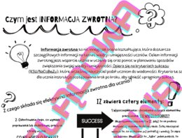 Informacja zwrotna - co to jest? Ulotka IZ. OK KSU