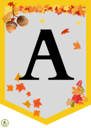 Zestaw Alfabet Girlanda - wszystkie litery i cyfry