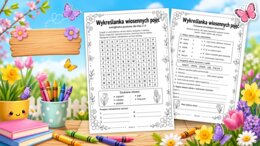 Wykreślanka wiosennych pojęć