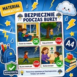Bezpiecznie podczas burzy