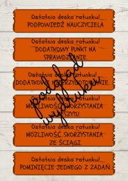 Ostatnia deska ratunku - prezent dla uczniów.