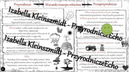 Sketchnotka - notatka „Warunki rozwoju rolnictwa” wykonana w power point do edycji. Geografia 7; „Rolnictwo i przemysł”