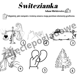 Ikonki – Świtezianka, zadanie egzaminacyjne – egzamin ósmoklasisty