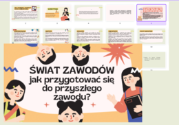 PREZENTACJA Doradztwo Zawodowe 3 W świecie zawodów, czyli jakie trzeba mieć predyspozycje wykonując dany zawód.