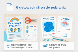 „Deszczowa przygoda” – scenariusz zajęć dla przedszkola