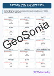 Gra gograficzna Tabu klasa 8 koniec roku, luźne lekcje