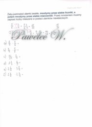 Mnożenie ułamków zwykłych - plakat z wyjaśnieniem i przykładami