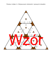 Trimino - Odejmowanie dodatnich i ujemnych ułamków | matematyka