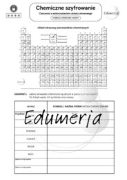 Chemiczne szyfrowanie, ćwiczenia z wykorzystaniem układu okresowego- symbole i nazwy