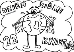 Przedszkole. Dzień Ziemi kolorowanka-1