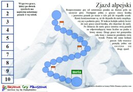 Zjazd alpejski – Gra planszowa
