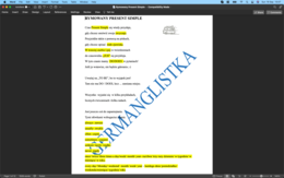 Rymowany Present Simple